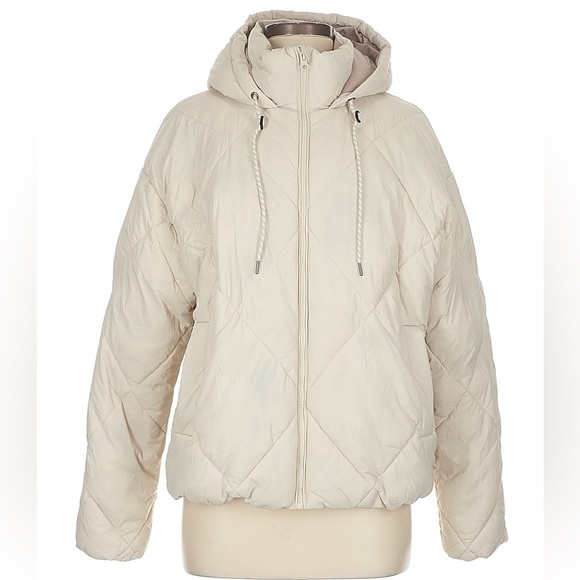 Vuori Decompression Jacket Primaloft Thermoplume Insulated Dune Cream Medium EUC - Picture 3 of 11